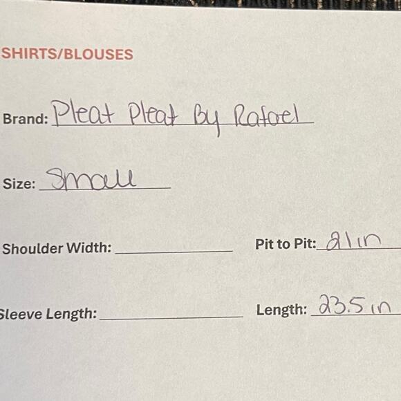 Pleat Pleat By Rafael Faux Wrap Blouse Women's Small Multicolor Mixed Print Top - Picture 9 of 9